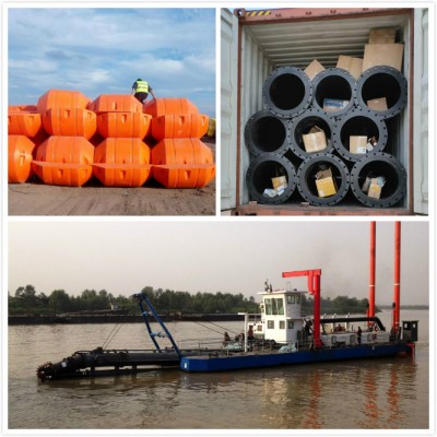 PE floaters and Flexible Hoses for CSD Dredge line