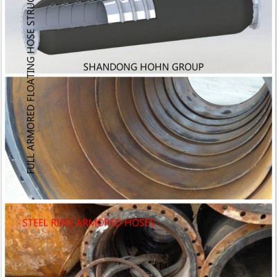 HOHN GROUP Full armored rubber floating hoses  with high chromium alloy surfacing HOHN GROUP Full armored rubber floating hoses  with high chromium alloy surfacing