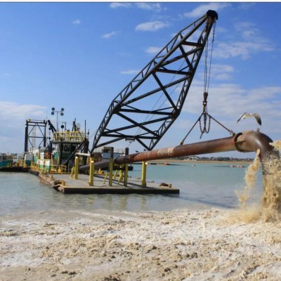 Pipe and Plastic Floats Dredge line components for Port or Harbour Construction Pipe and Plastic Floats Dredge line components for Port or Harbour Construction