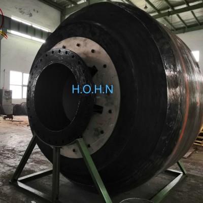 TSHD Dredger Discharge Bow Coupling Rubber Floats Quick Connection and Floating hoses