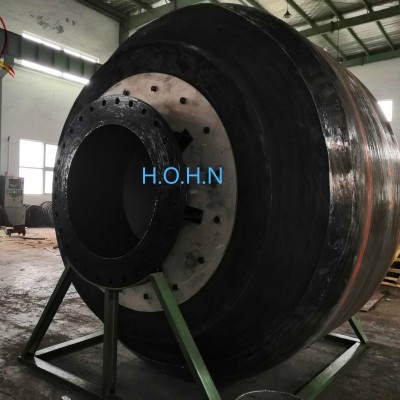 TSHD Dredger Discharge Bow Coupling Rubber Floats Quick Connection and Floating hoses TSHD Dredger Discharge Bow Coupling Rubber Floats Quick Connection and Floating hoses
