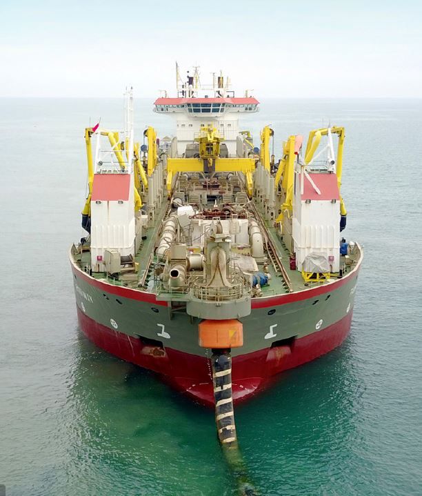 TSHD Dredger Discharge Bow Coupling Rubber Floats Quick Connection and Floating hoses
